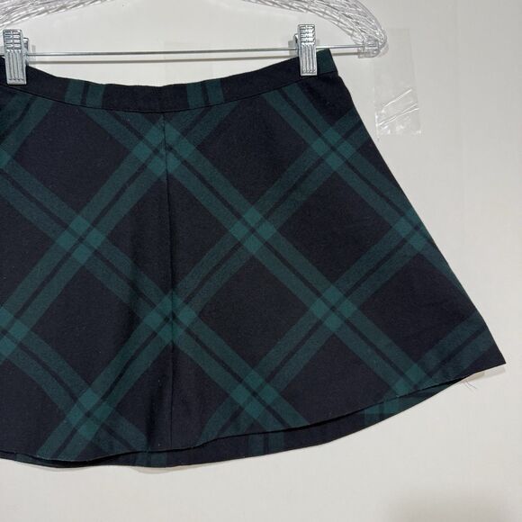 Silence + Noise UO Cher  Green Plaid Mini Skirt~Size 6/ Small - Picture 8 of 16